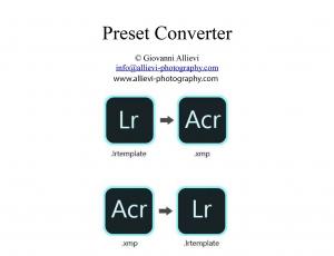 Adobe Lightroom preset converter. Convert xmp to lrtemplate and vice versa.